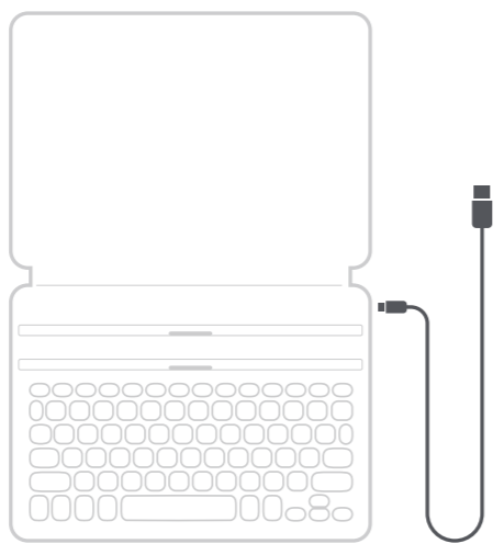 zagg keyboard charging