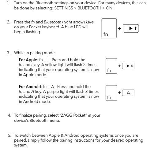 keyboard bluetooth trackpad